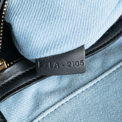 Céline Phantom Medium Denim Blu Cielo con Pelle Nera 2015 – 30 cm - Etoilux