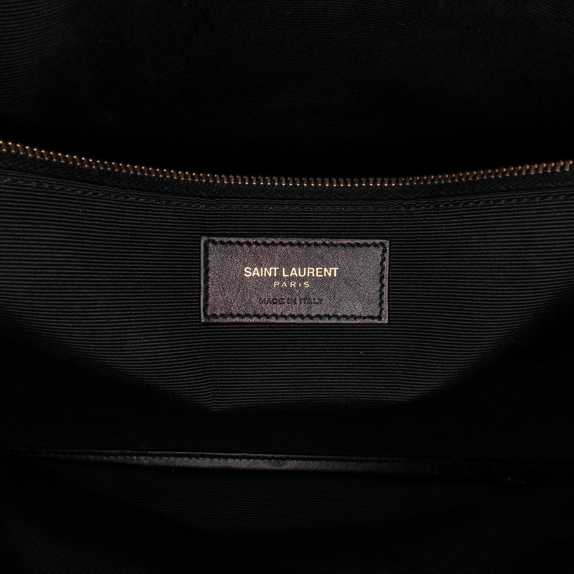 Saint Laurent Sac de Jour Large in pelle verniciata nera – 2014 - Etoilux