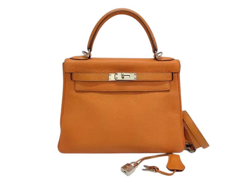 Hermès Kelly Retourne 28 Clémence Orange Palladium 2010 | Etoilux