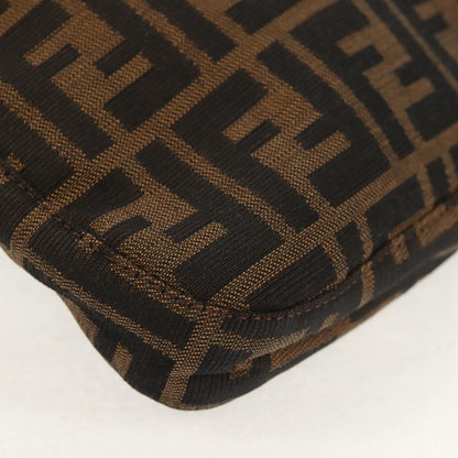 Fendi Mamma Baguette Zucca Canvas Marrone Nero – Shoulder Bag Vintage Iconica - Etoilux