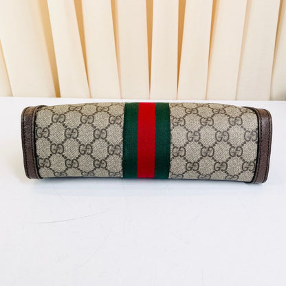 Gucci – Ophidia Canvas Retro con Tracolla in Catena – 26 × 7 × 17.5 cm - Etoilux