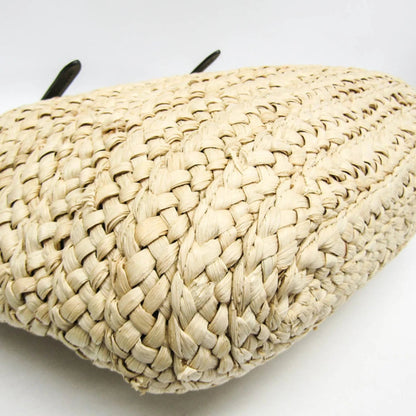 Coach Borsa tote da donna in pelle e paglia intrecciata Coach con motivo Tea Rose, beige e viola - Etoilux