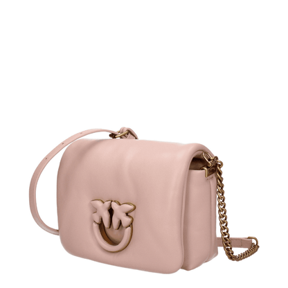 Pinko Love Mini – Pelle rosa cipria con dettagli oro - Etoilux