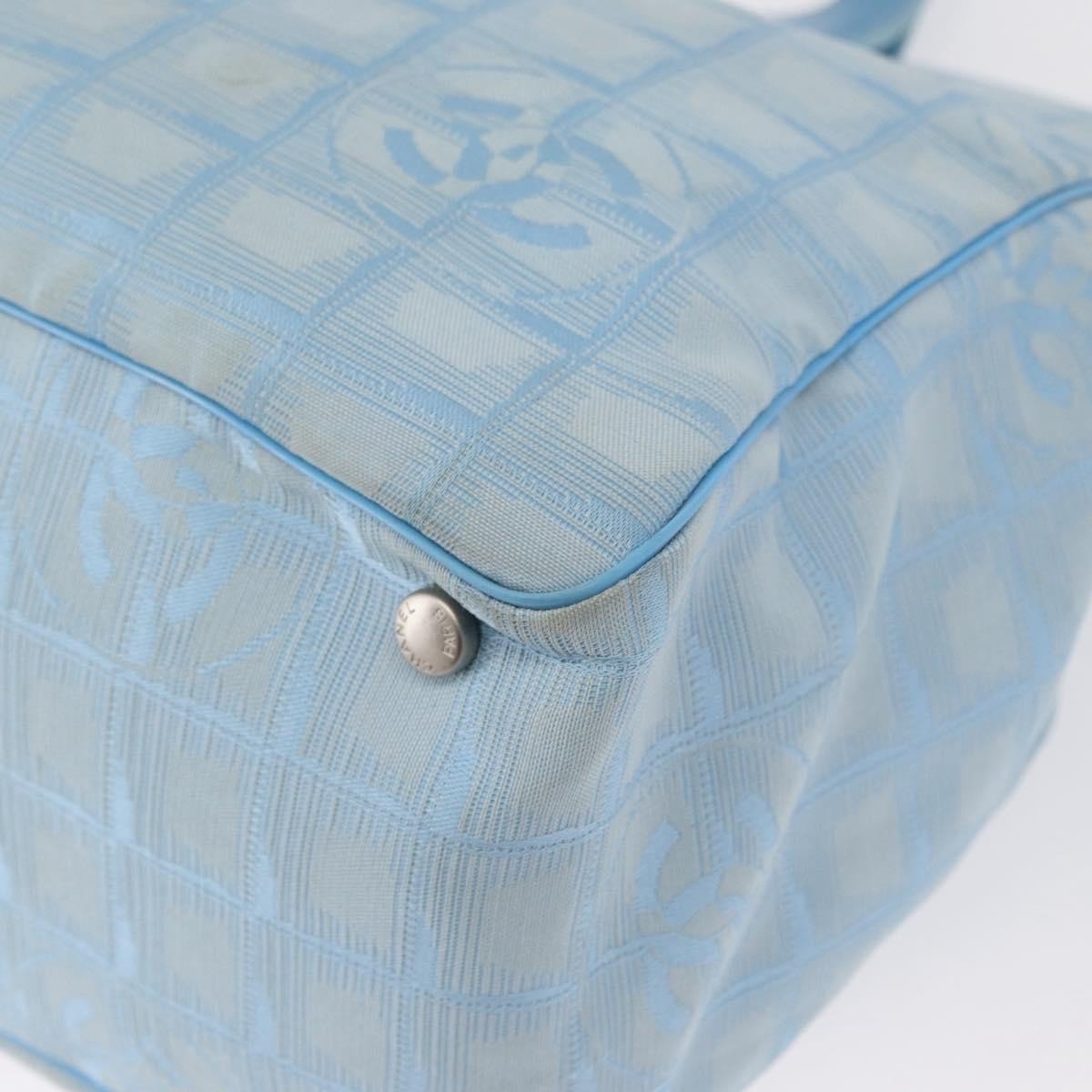 Chanel Travel Line Tote Media in Nylon – Blu Cielo - Etoilux