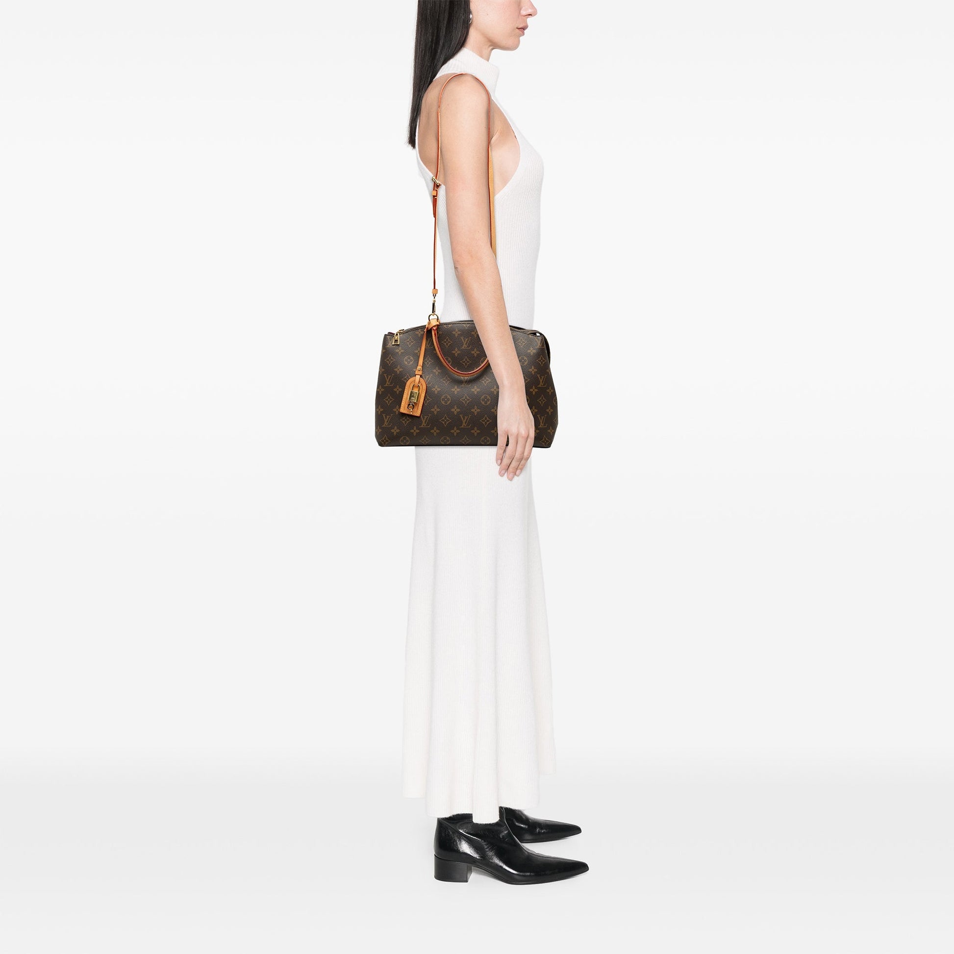 Louis Vuitton Grand Palais Monogram Tela Marrone – 34 cm - Etoilux