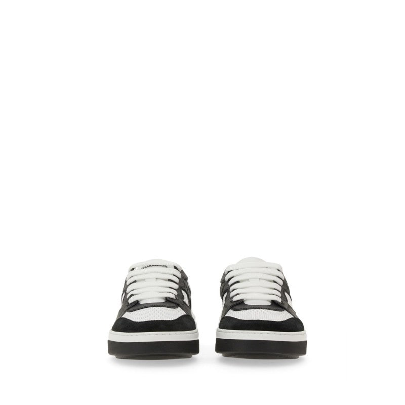 Dsquared2 – Sneakers Bumper in Pelle e Tessuto – Bianco & Nero - Etoilux