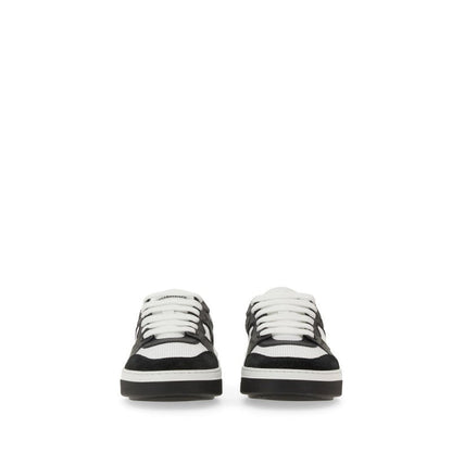 Dsquared2 – Sneakers Bumper in Pelle e Tessuto – Bianco & Nero - Etoilux