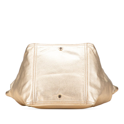 Saint Laurent – Downtown Medium Tote in Pelle Dorata - Etoilux