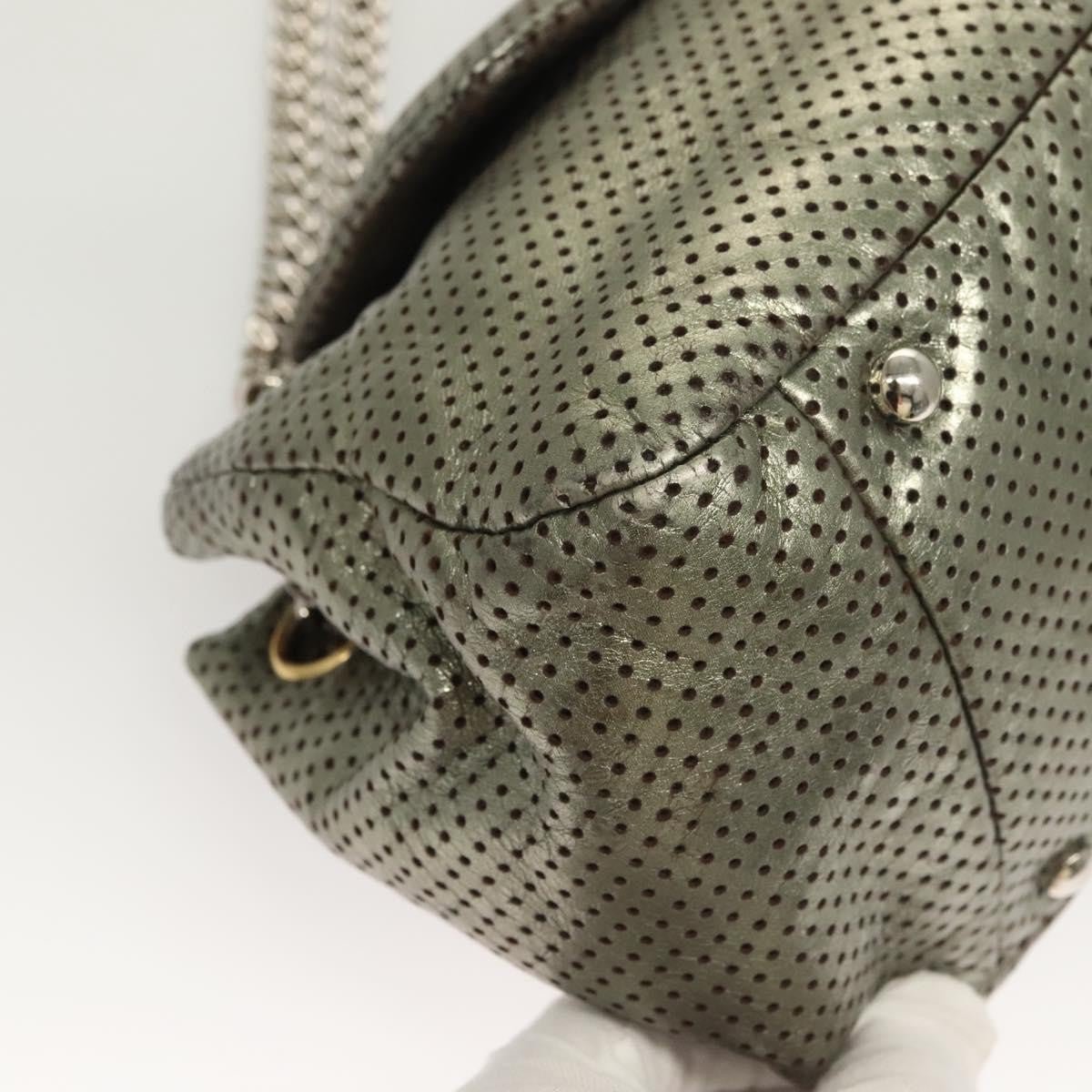 Chanel Drill Flap Bag in Pelle Traforata Metallizzata – Argento - Etoilux