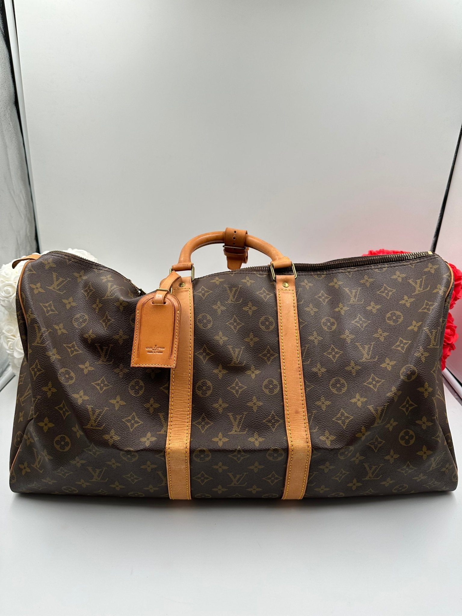 Louis Vuitton Keepall Bandoulière 55 Toile Monogram Vintage – 55 cm - Etoilux