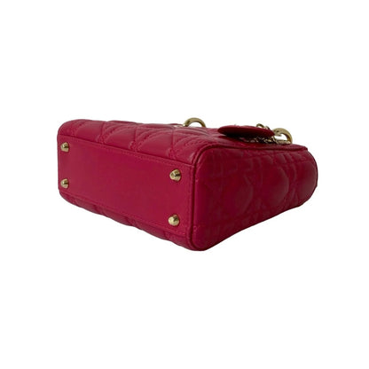 Dior Lady Dior Mini – Pelle Rosa – Con Tracolla - Etoilux