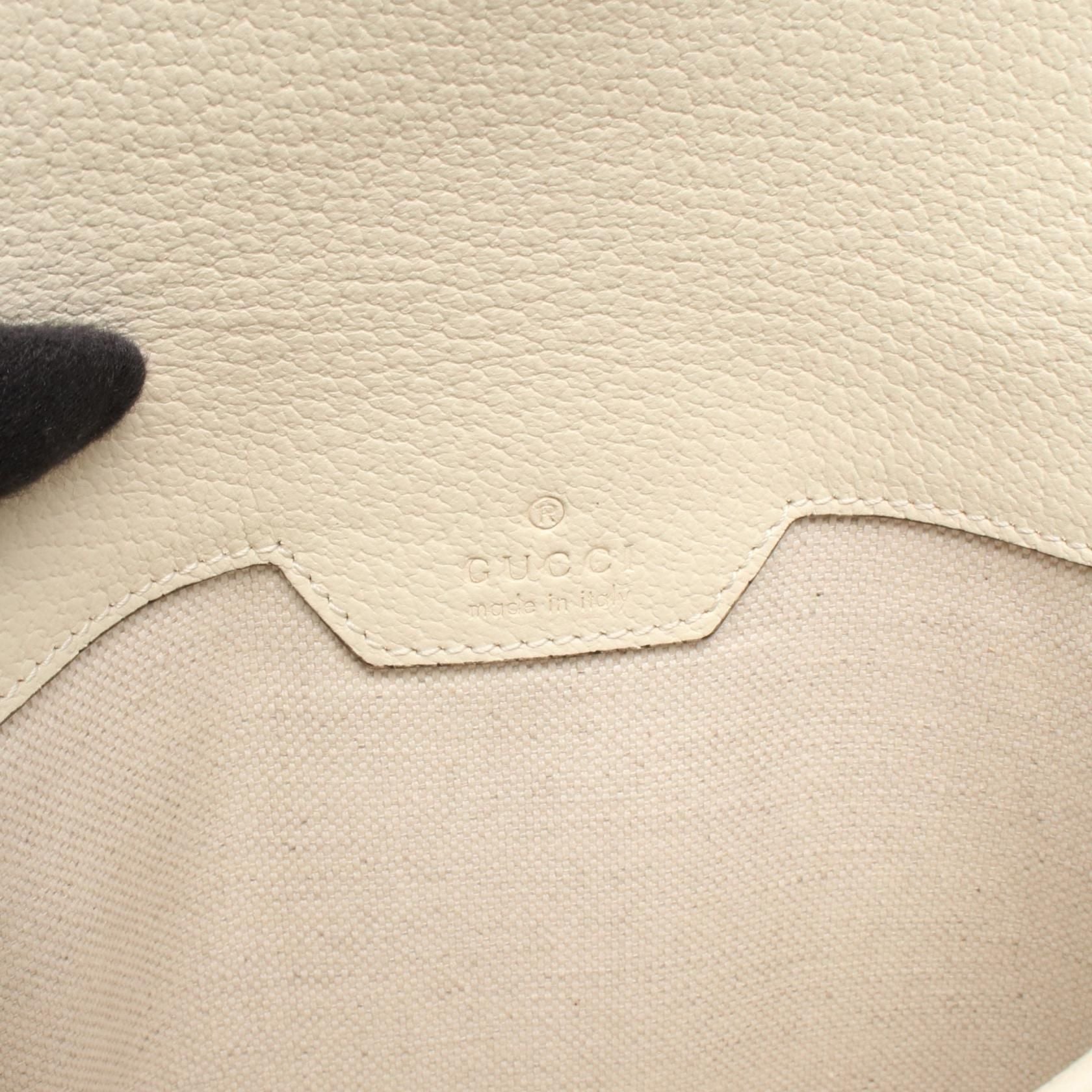 Gucci Ophidia Belt Bag GG Supreme Canvas Pelle Bianca – 24 cm - Etoilux