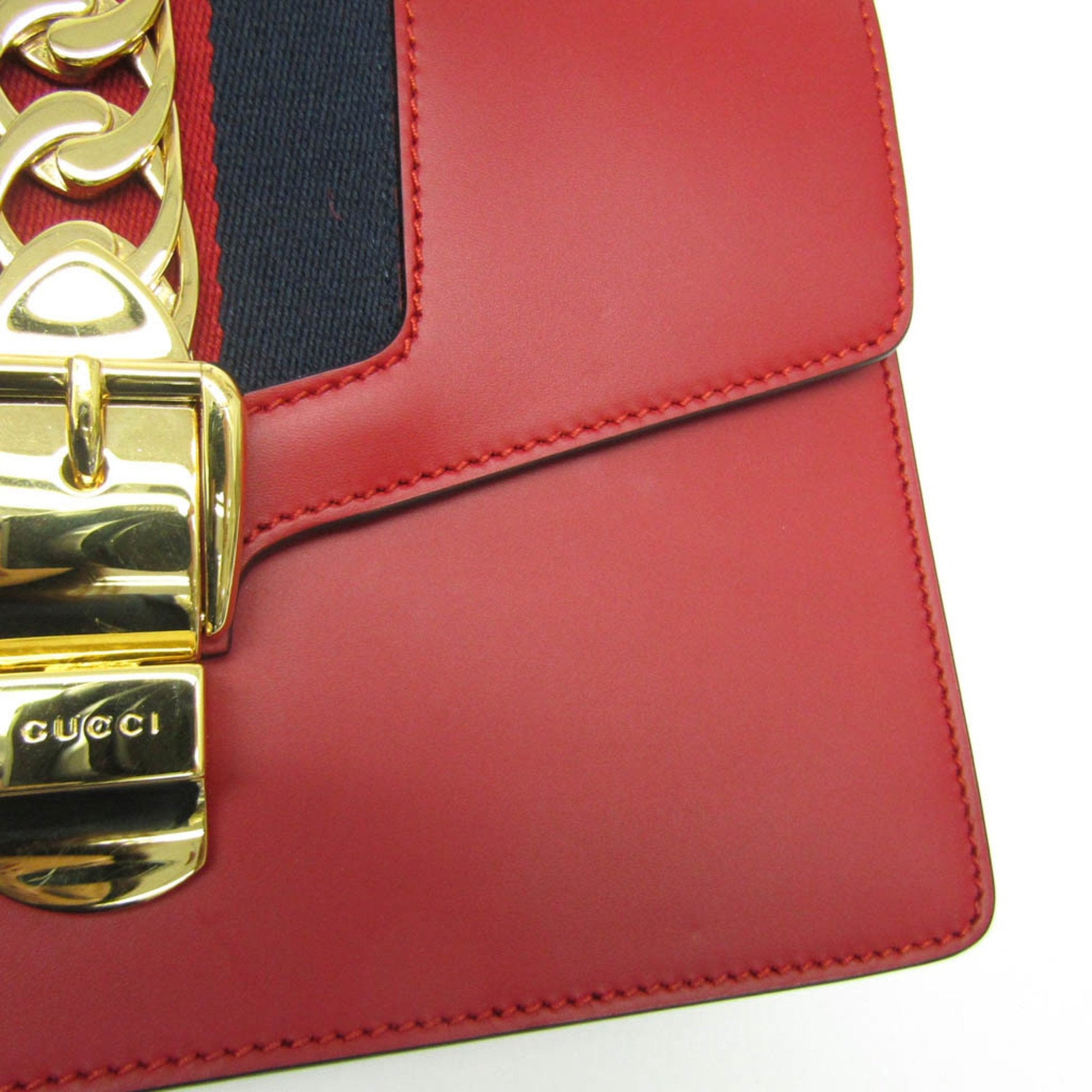 Gucci Sylvie – Leather Red – Medium - Etoilux