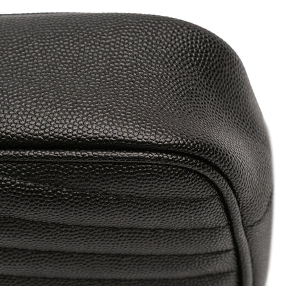 Saint Laurent – Lou Camera Bag Mini Monogram in pelle Grain de Poudre nera - Etoilux