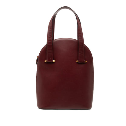 Cartier Must de Cartier Borsa a Mano a Cupola Pelle Bordeaux – Vintage anni ‘90 - Etoilux