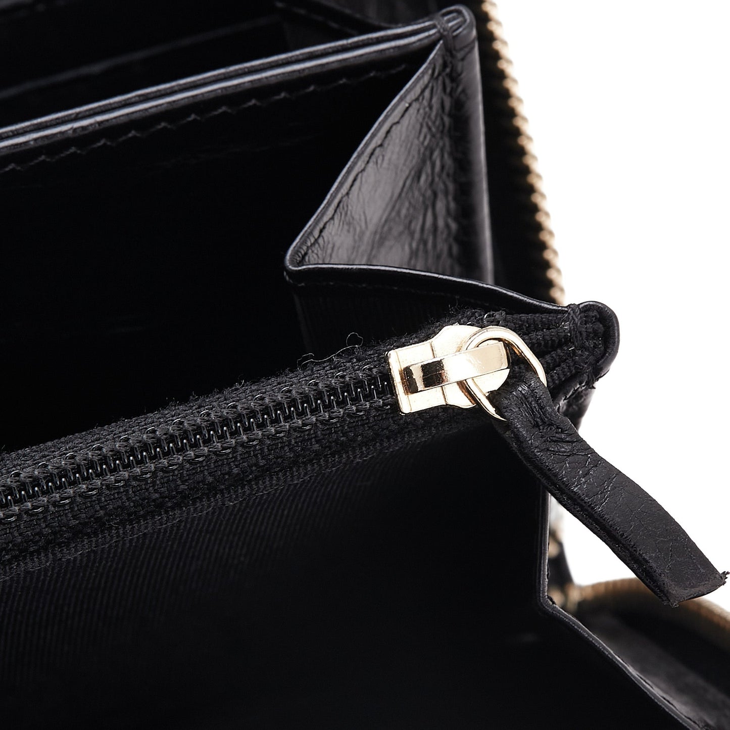 Chanel Reissue 2.55 Zip Around Wallet – Pelle di Vitello Invecchiata Trapuntata – Nero - Etoilux