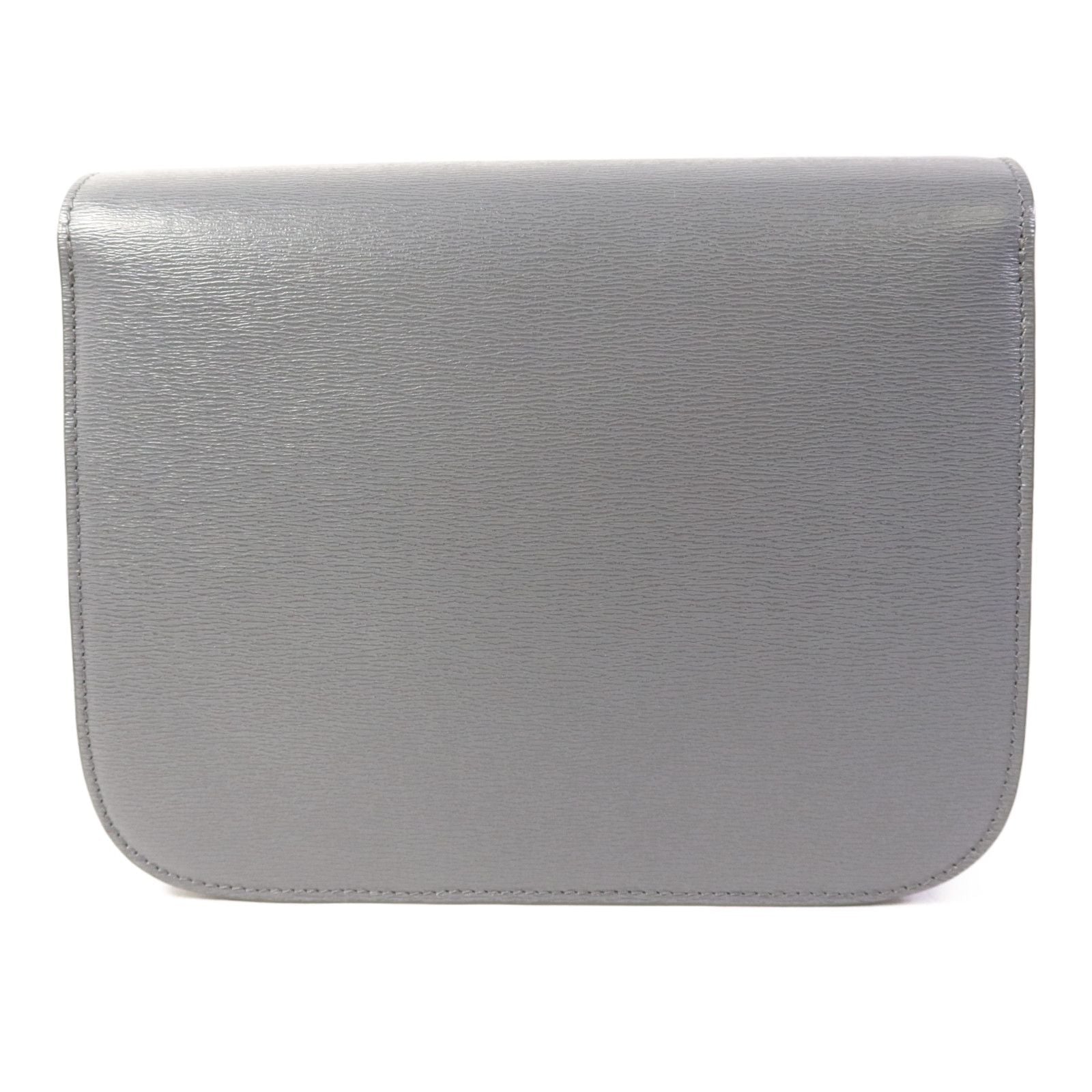 Céline Classic Box Medium Liséré Grigio Ardesia Hardware Dorato – 23 cm - Etoilux