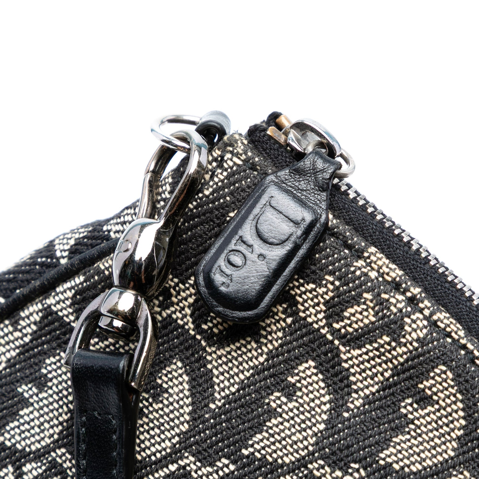 Dior Mini Saddle Pochette in tela Diorissimo – Nero (2002) - Etoilux