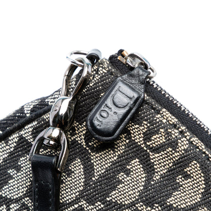 Dior Mini Saddle Pochette in tela Diorissimo – Nero (2002) - Etoilux