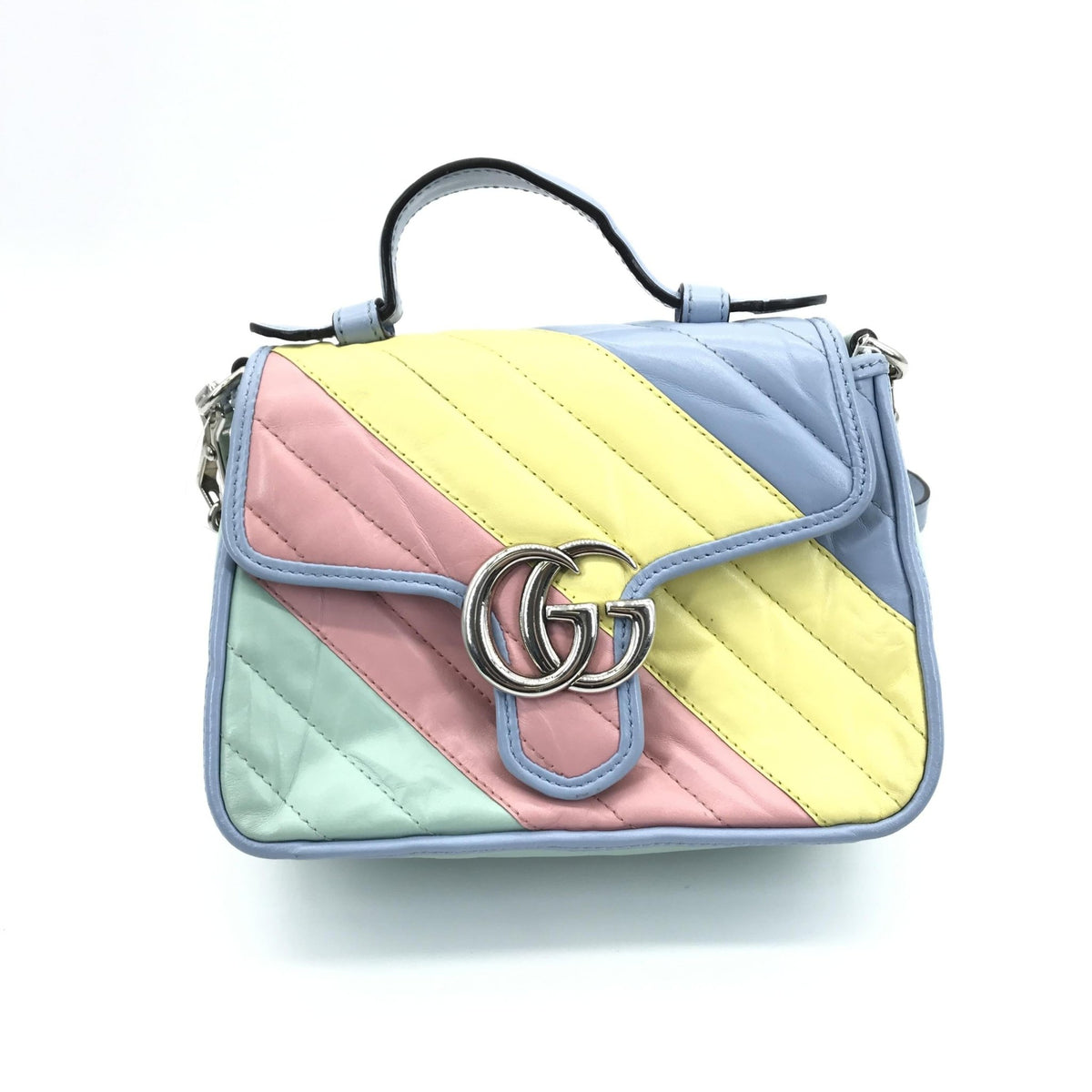 Gucci GG Marmont Mini – Pelle trapuntata pastello - Etoilux