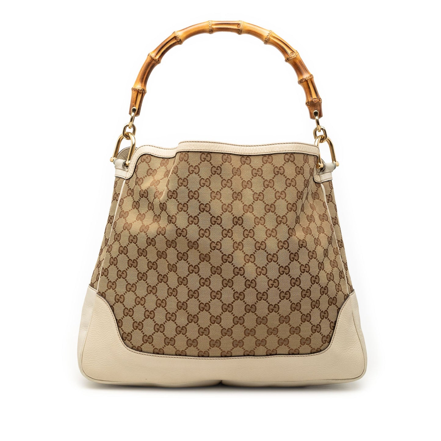 Gucci Diana GG Canvas & Pelle Avorio – Bamboo Handle – Large - Etoilux