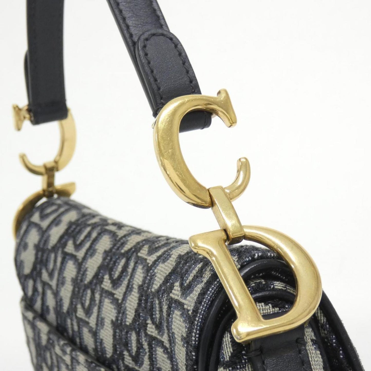 Dior Saddle Bag in Tela Blu Monogram – Size Small - Etoilux