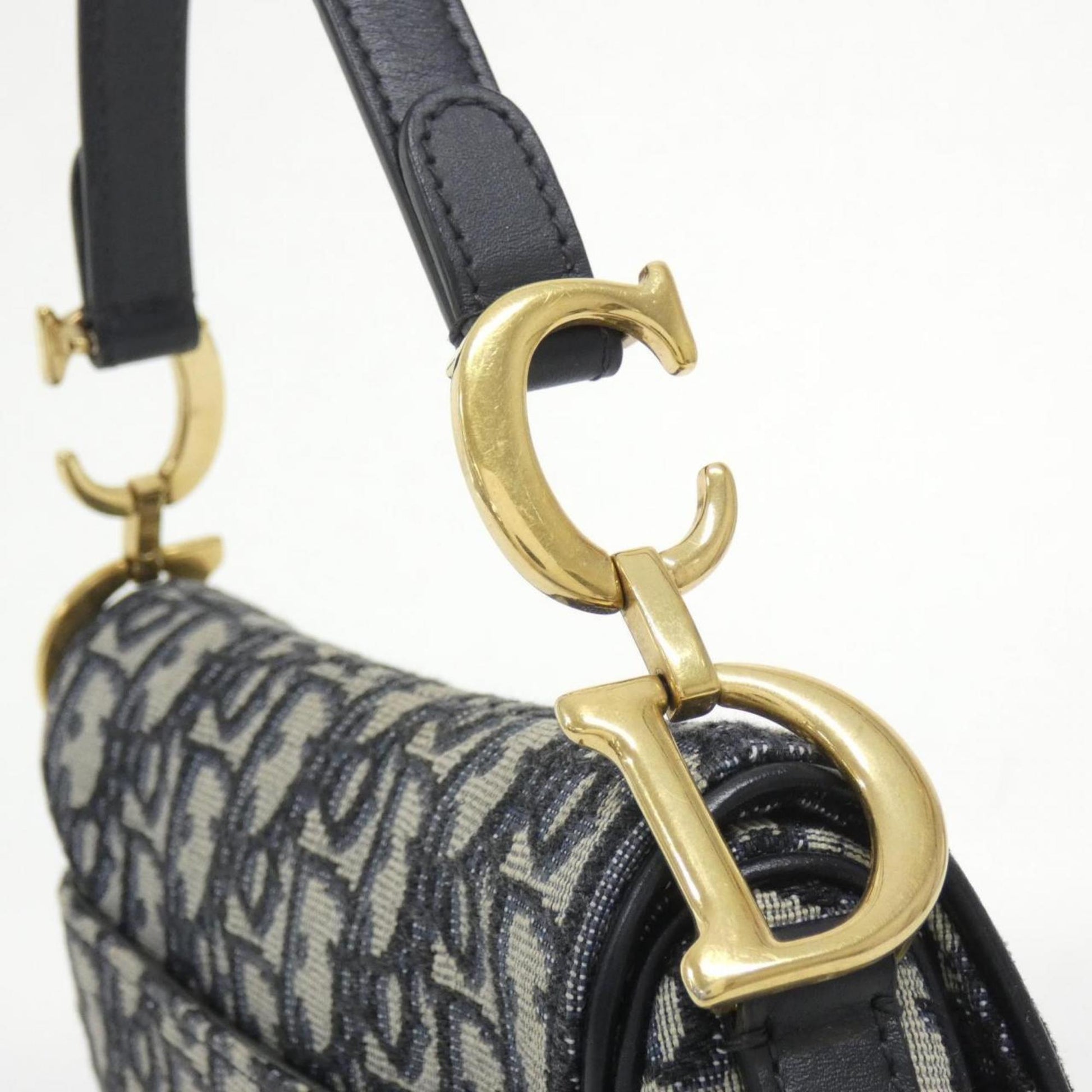 Dior Saddle Bag in Tela Blu Monogram – Size Small - Etoilux