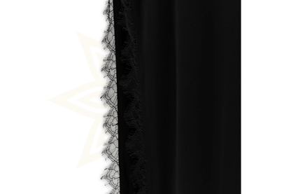 Retrofeta Abito in viscosa nera - Etoilux