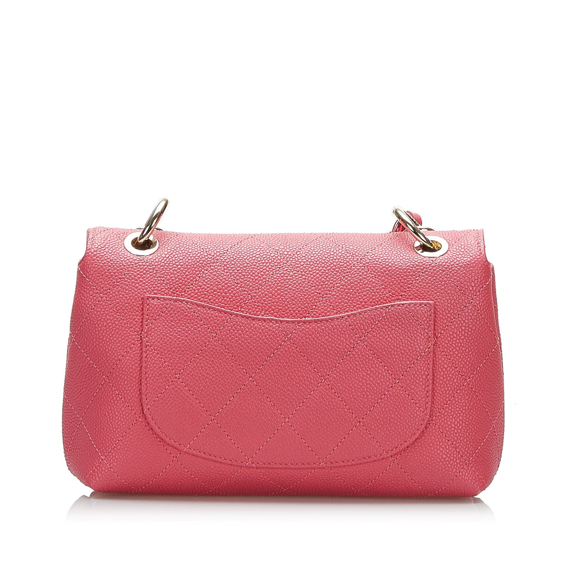 Chanel Small Flap Bag Caviar Rosa Hardware Gold 2019 – 20 cm (manico + tracolla) - Etoilux