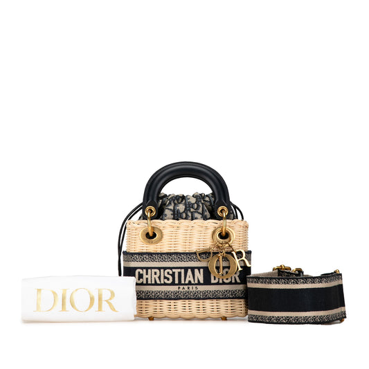 Dior Mini Oblique Wicker Lady Dior - Etoilux