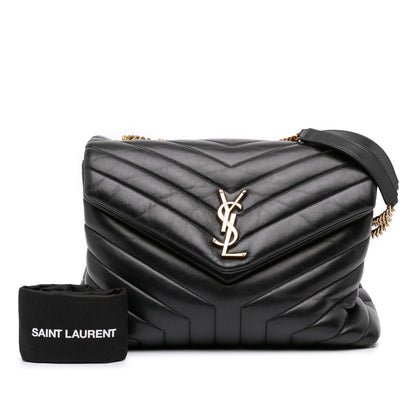 SAINT LAURENT – LouLou Medium in pelle matelassé nera (2020) - Etoilux