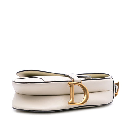 Dior Saddle Bag in pelle bianca – 2019 - Etoilux