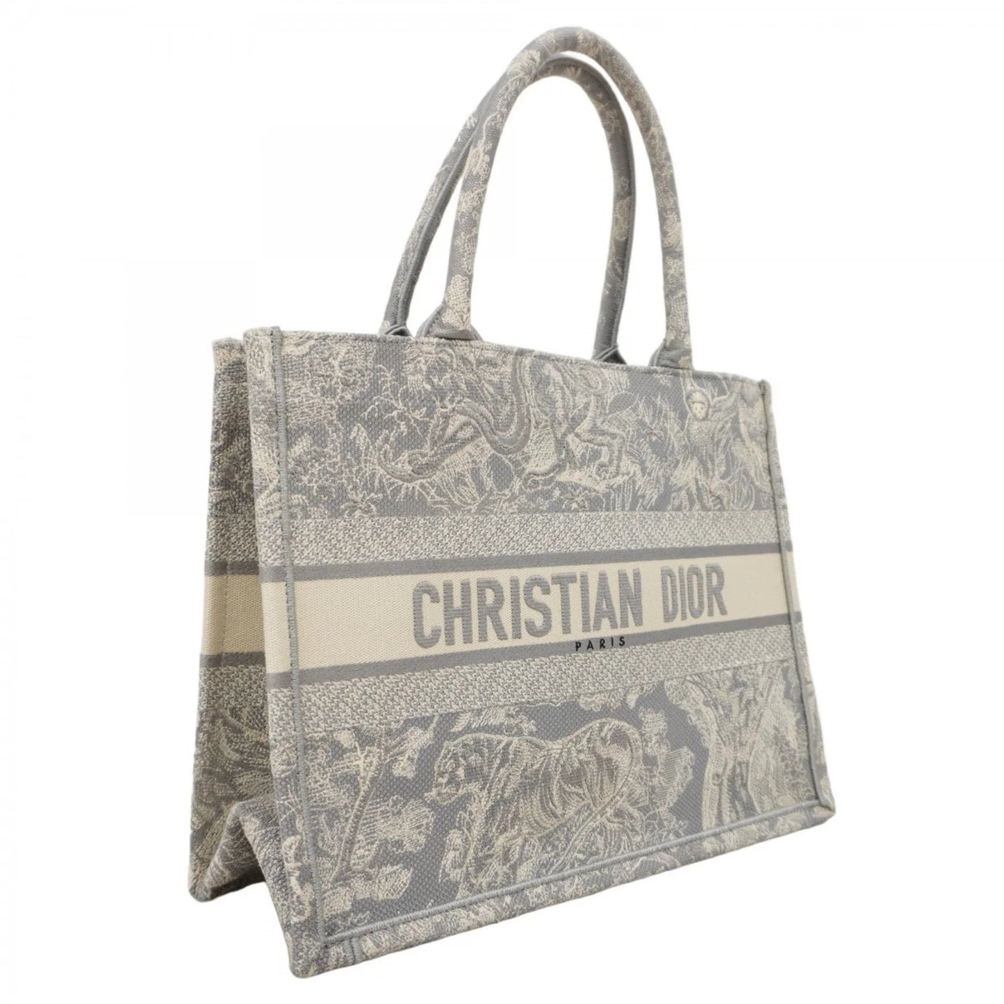 Dior Book Tote – Tela Grigia – Medium - Etoilux