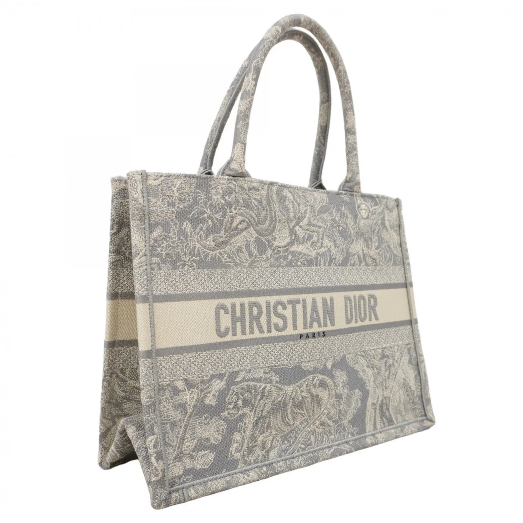 Dior Book Tote – Tela Grigia – Medium - Etoilux