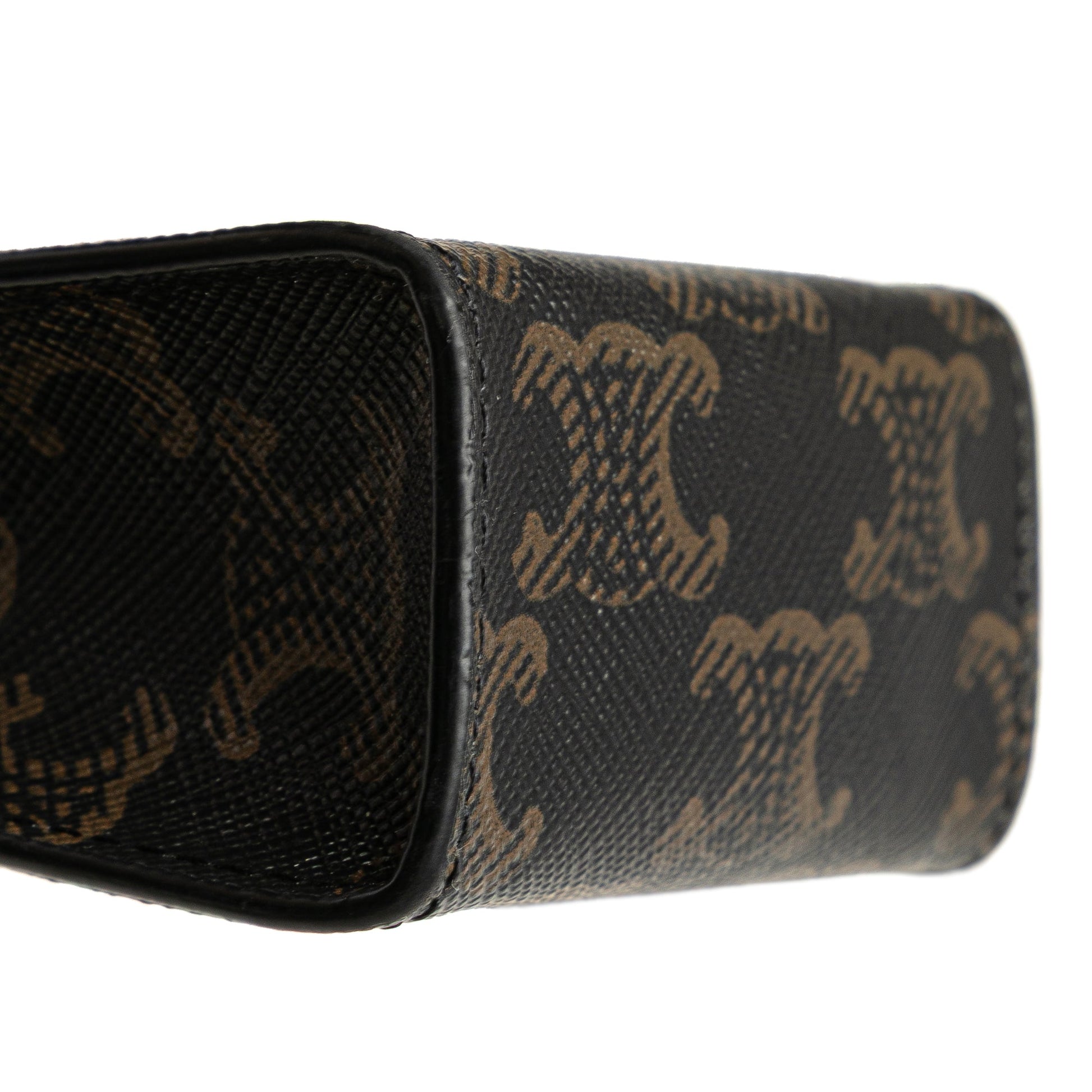 Celine – Ciondolo/Borsa Mini Triomphe in Tela Rivestita – Marrone (2021) - Etoilux