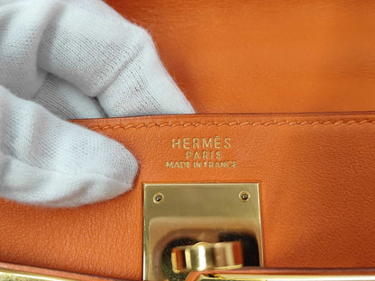 Hermès Kelly 32 Retourné Pelle Gulliver Arancione GHW 2000 – 32 cm - Etoilux
