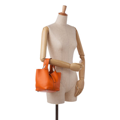 Hermès – Picotin Lock 18 in pelle di vitello arancione – 2004 - Etoilux