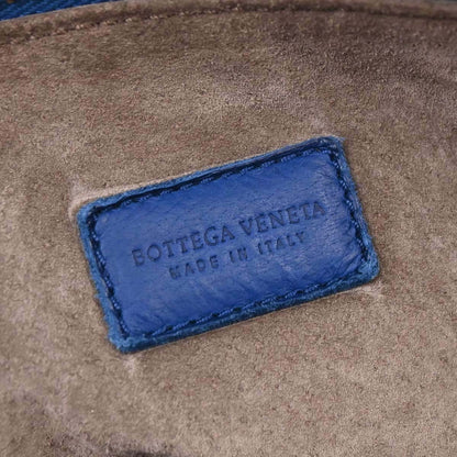 Bottega Veneta Intrecciato Nappa Cobalt Blue Hardware Dorato 2008 — Mini Hobo - Etoilux