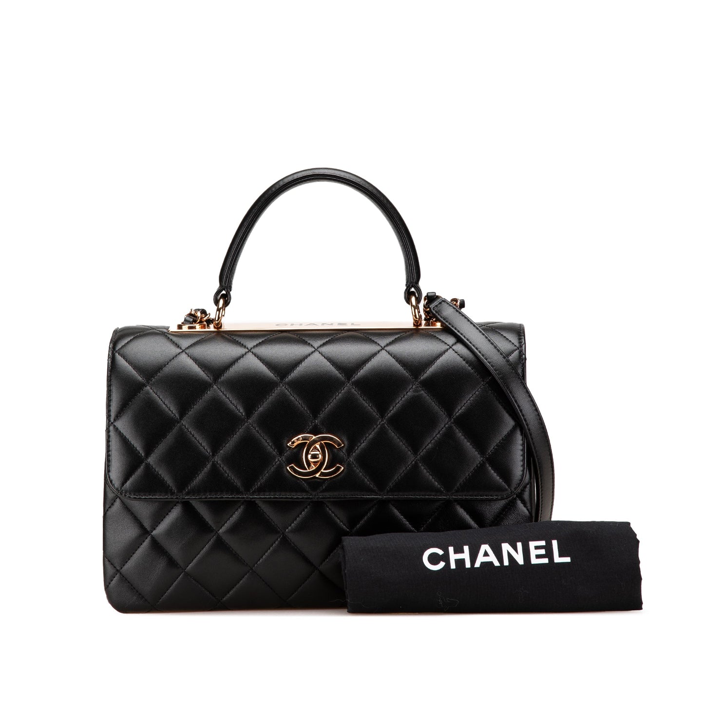 CHANEL Borsa a tracolla Trendy CC Flap in pelle di agnello media - Etoilux