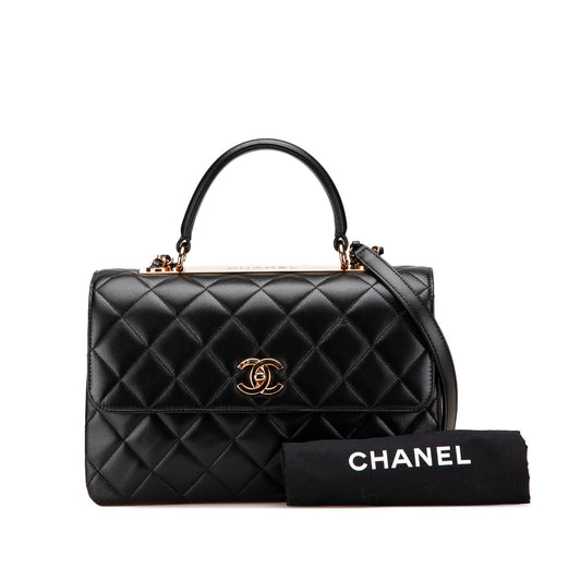 CHANEL Borsa a tracolla Trendy CC Flap in pelle di agnello media - Etoilux
