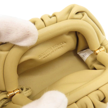 Bottega Veneta – Portamonete The Pouch in pelle beige - Etoilux