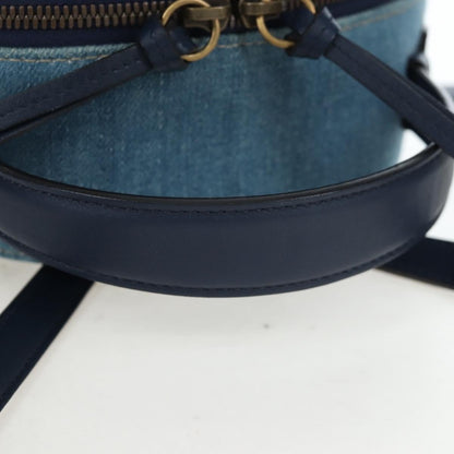 Gucci Zaino GG Marmont Pearly Small Denim Matelassé Blu – 24 cm - Etoilux