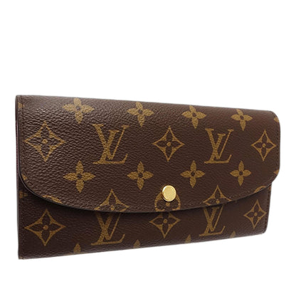 Louis Vuitton Portafoglio Emilie Monogram Canvas Fodera Rosa Fuchsia — Made in France - Etoilux