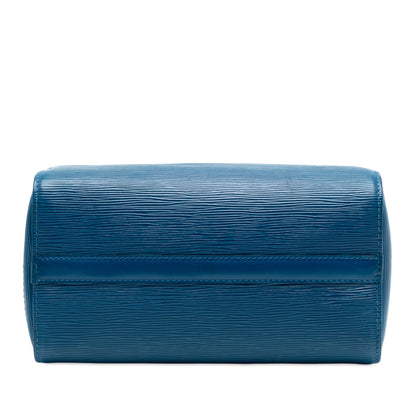 Louis Vuitton Speedy 25 Epi – Pelle Epi Blu Toledo | Vintage 1994 | Made in France - Etoilux