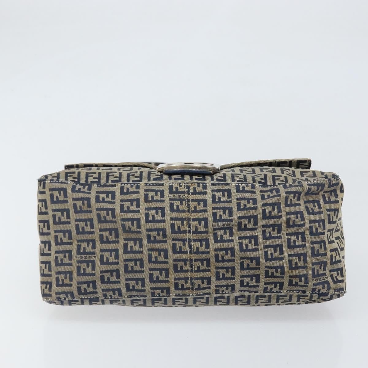 Fendi Mamma Baguette Zucchino Canvas Navy – 28 cm - Etoilux
