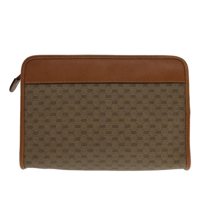 Gucci – Micro GG Canvas Clutch Bag – Beige & Cuoio – Vintage Iconica - Etoilux