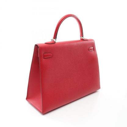 Hermès Kelly 35 – Pelle Rossa – Hardware Palladiato - Etoilux