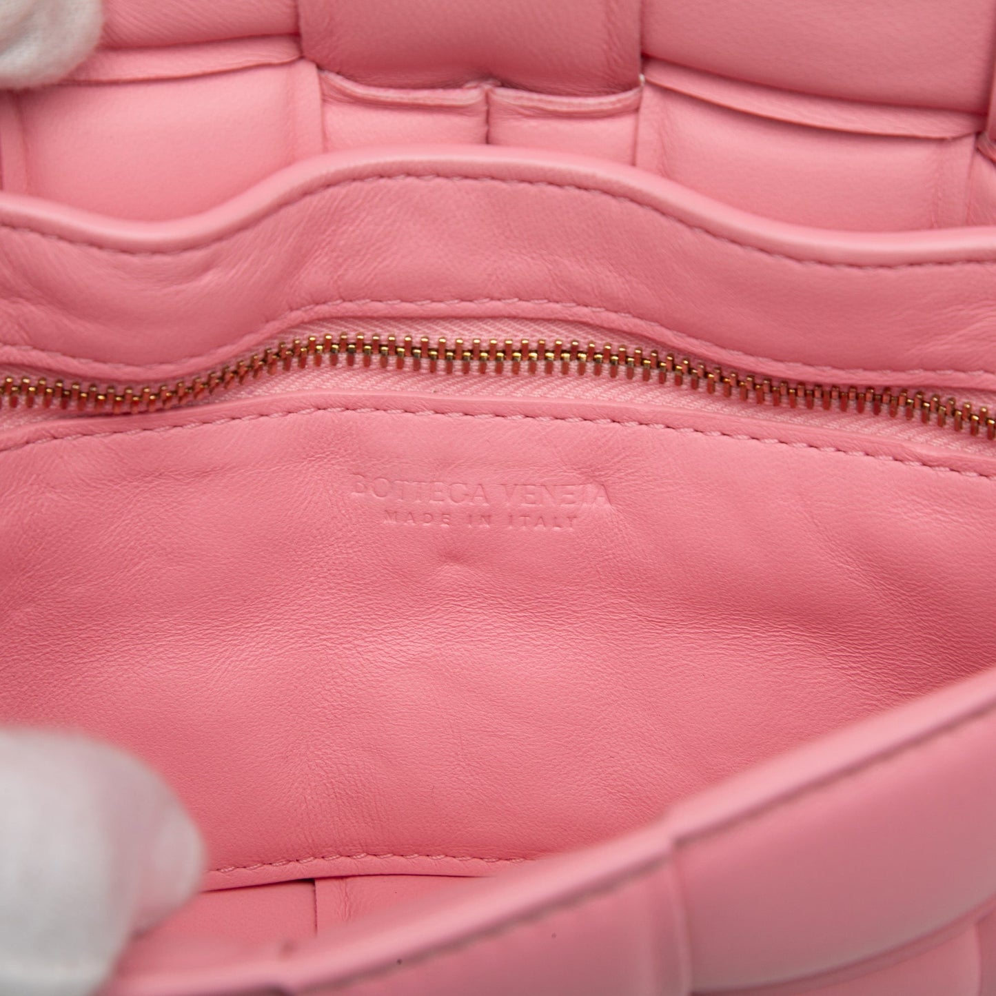 Bottega Veneta Padded Cassette Small Pelle Nappa Rosa – 18 cm - Etoilux