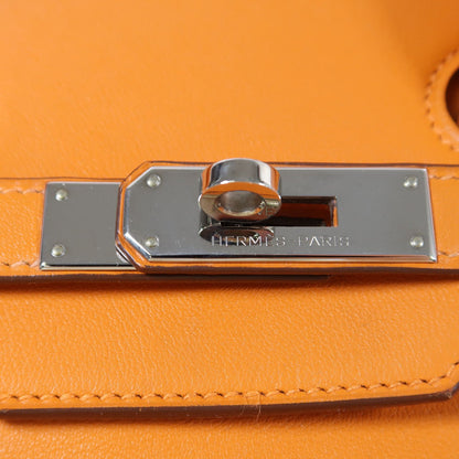 Hermès – Birkin 35 – Swift Leather Orange 93 – Palladium Hardware – Stamp N - Etoilux