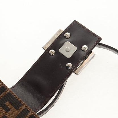 Fendi Mamma Baguette Zucca Canvas Marrone Nero – Shoulder Bag Vintage Iconica - Etoilux